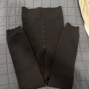 Black fleece lined Leggings